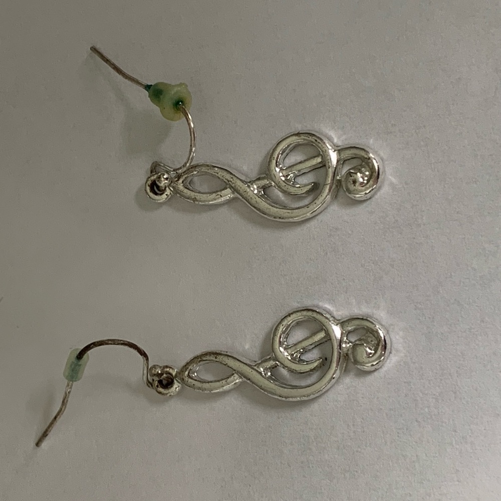 Treble Clef Music Earrings
